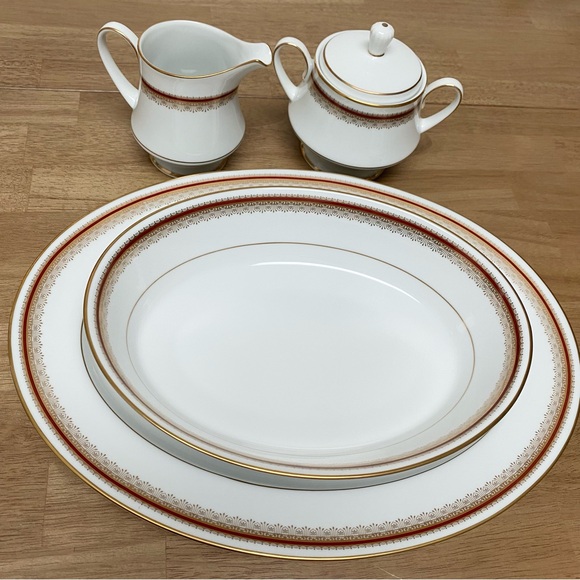 Noritake Fine China - Milk, sugar, bowl & platter set - Picture 2 of 6